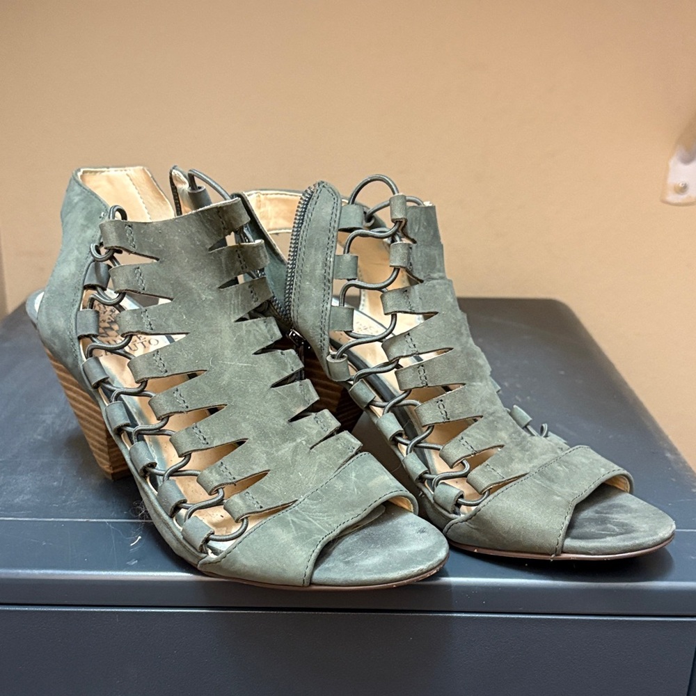 Vince Camuto Green Heeled Boots